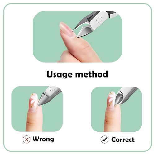 Fine Edge Cuticle Trimmer & Nippers, Scissor, Nail Clippers Silicone Handle Carbon Steel Nail Tools for Precise Removal, Durable Washable Cuticle Cutter & Remover (Rose-Color 1PC)