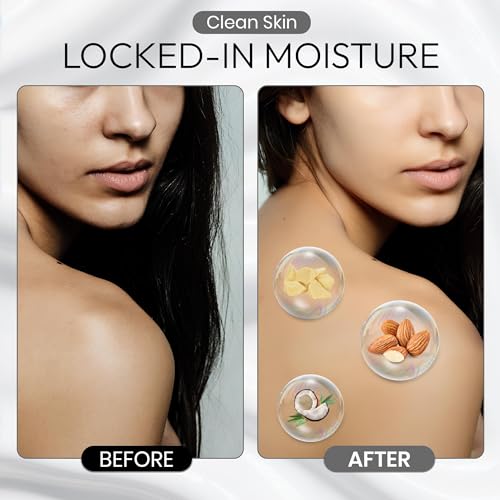 Botanist Foaming Body Wash for Sensitive Skin & Babies, Moisturizing Body Soap with Organic Shea Butter, Almond Oil, Cocoa Butter from Japan, Sulfate & Paraben Free, Rose& White Peach 30.4 Fl Oz