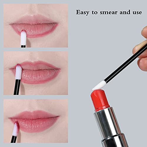 Lip Applicators Disposable 400pcs - Black Disposable Makeup Applicators - Lip Brush for Lipstick, Lipgloss, Chapstick