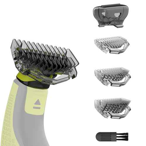 Guards Kit,1/3/5mm Guide Combs and Protective cap Fit for Philips Norelco OneBlade Handles