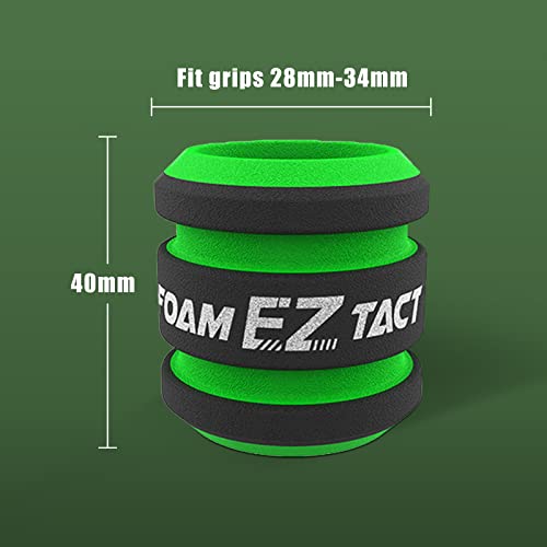 EZ 12pcs TACT Disposable Foam Tattoo Grip Covers Plus Size 28mm to 34mm for Wireless Battery Rotary Tattoo Pen Machine