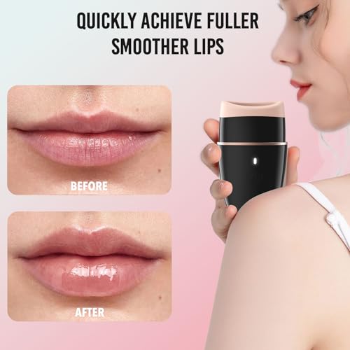 Lip Plumper Tool, Electric Lip Plumper Device for Fuller Volume - Instant Plumping, Natural Enhancement, Safe & Comfortable Suction Tool, Easy to Use, Long-Lasting Plump Effect for Women