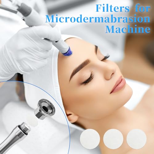 400 Pieces Microdermabrasion Filters 10mm Microdermabrasion Pads Microderm Filters Replacement Dermabrasion Filters Cotton Filters for Microdermabrasion Machine (400 Pieces)
