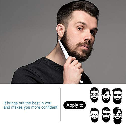 Beard Straightener Comb for Men,Hair Hot Comb,Quick Electric Heated Beard Brush Styler,Travel Portable Styling Comb beard iron, Multifunctional Straightening Brush