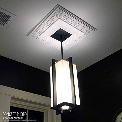 Ekena Millwork CM09BN Benson Ceiling Medallion, 9"OD x 4 1/8"ID x 5/8"P, Primed