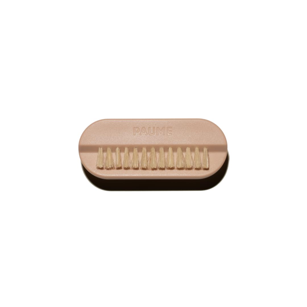 PAUME Hand & Nail Brush - Natural Boar-Bristle Exfoliator for Deep-Cleaning Hands | Wooden Handle