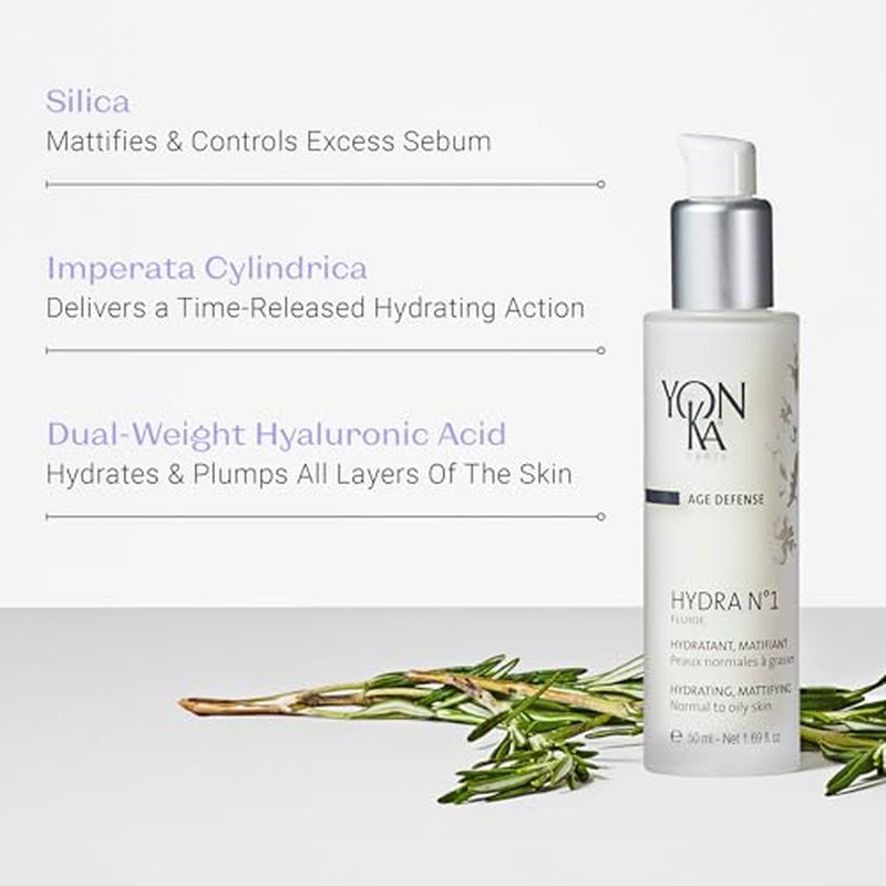 YON-KA AGE DEFENSE HYDRA NO. 1 FLUIDE Hydratante, Reparatrice Fluid (1.7 Ounce / 50 Milliliter) - Non-Greasy Hydrating Fluid Designed For Oily Skin Types