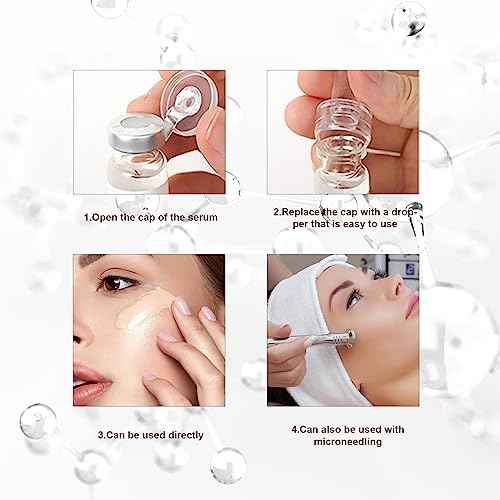 BB Facial Glow Starter Kit Hydration Serum Foundation Skincare Mix 0.27oz Hydration Ampoule and Essence Foundation 12 Vials Glow Pigment Skincare Kit (Multicolor)