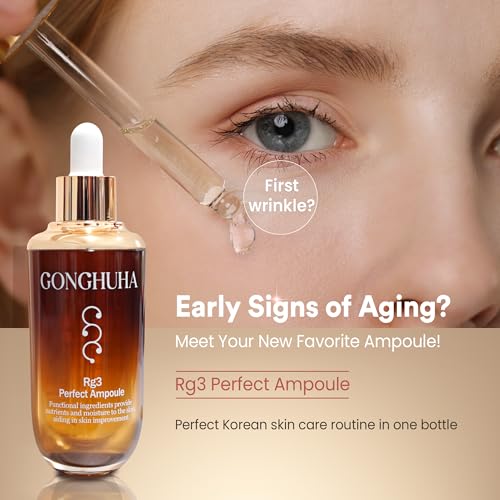 RG3 Perfect Ampoule Intensive Anti-Aging Skincare with Red Ginseng for Even Skin Tone, Wrinkle Reduction, and Enhanced Elasticity ? 45ml