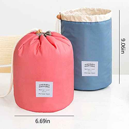 INVODA Drawstring Cosmetic Bag 12PCS Travel Makeup Bag for Women Toiletry Bag Portable Drawstring Make up Organizer Bag for Travel (12PCS)