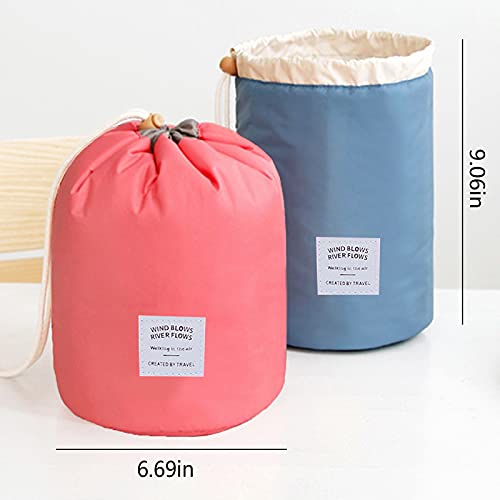 INVODA Drawstring Cosmetic Bag 8PCS Travel Makeup Bag for Women Toiletry Bag Portable Drawstring Make up Organizer Bag for Travel (8PCS)