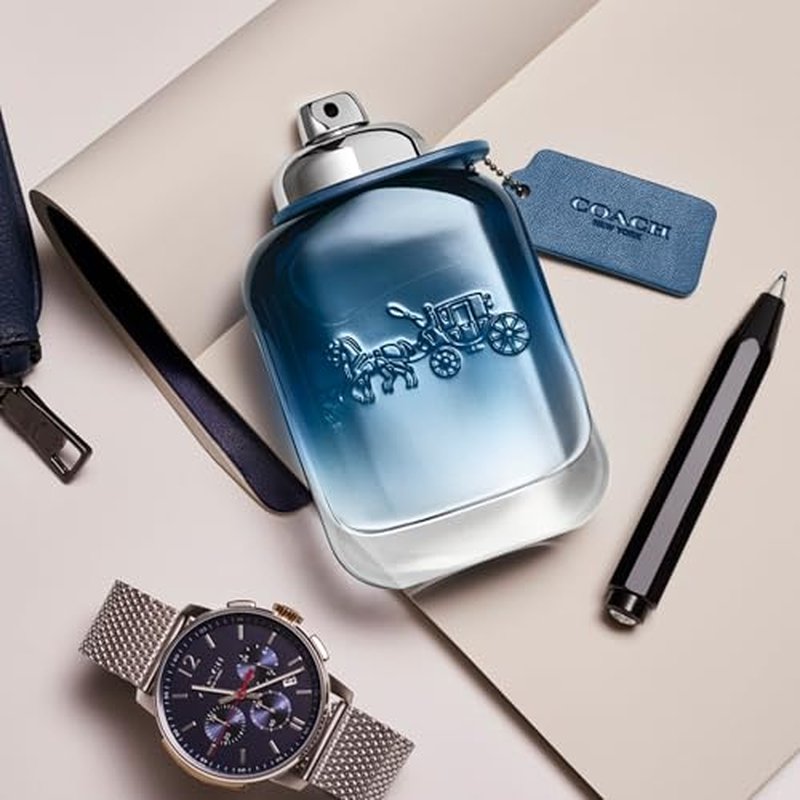 Coach Blue Eau de Toilette - Men's Fragrance - Fougere Watery - With notes of Lime Oil, Ozone Accord & Amber