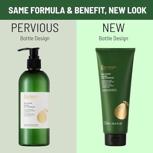 Cocoon Pomelo Essential Oil Conditioner with Xylishine & Amino Acid, Hair Growth for Thinning Hair, Organic Conditioner No Sulfate, Vegan to Soften, Reduce Loss & Volumize Hair Growth