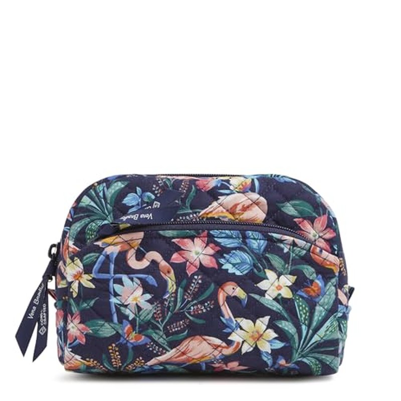 Vera Bradley Women's Cotton Medium Cosmetic Makeup Organizer Bag