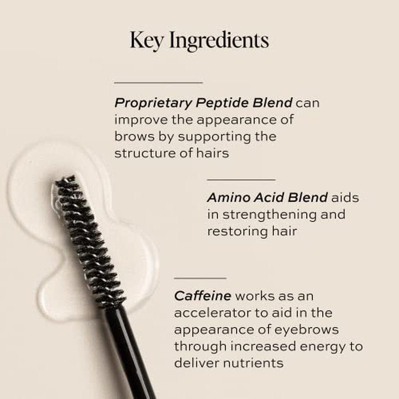 DIME Beauty Eyebrow Enhancing Gel, Clear Eyebrow Gel to Promote Fuller, Thicker, Stronger Brows, 0.20 oz / 6 mL