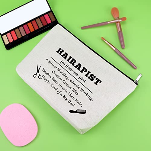 Hair Stylist Gift for Women Makeup Bag Hairdresser Gifts Cosmetology Graduation Presents for Hair Dresser Cosmetic Bags Appreciation Presents for Stylists Barber Hairstylist Retirement Birthday Pouch