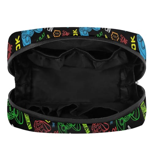 Kids Toiletry Bag for Boys, Cute Small Video Games Wash Bag for Little Young Boys Waterproof Cosmetic Weekender Bag Toddler Traveling Toiletries