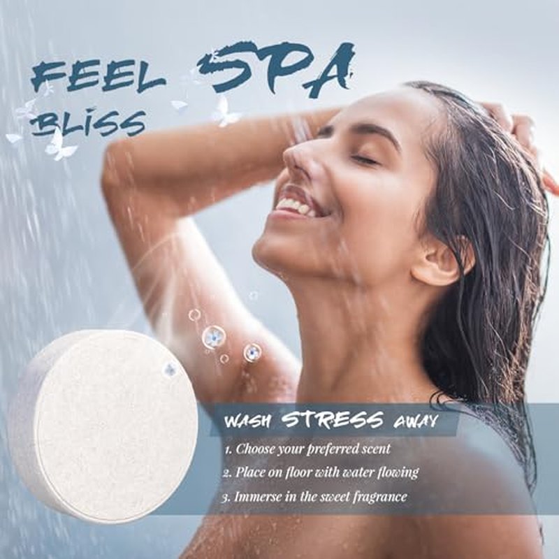 Shower Steamers Aromatherapy - Christmas Gifts for Women, Natural Essential Oils, Spa Steamer, Lingering Intense Aroma, Stress Relief, Body&Soul Relaxing Bath Bombs, Stocking Stuffer for Friend/Family