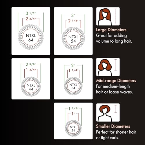 Olivia Garden NanoThermic Ceramic + Ion Speed XL Round Thermal Hair Brush - Not Electrical - Professional Blowout Brush for Normal to Thick Hair