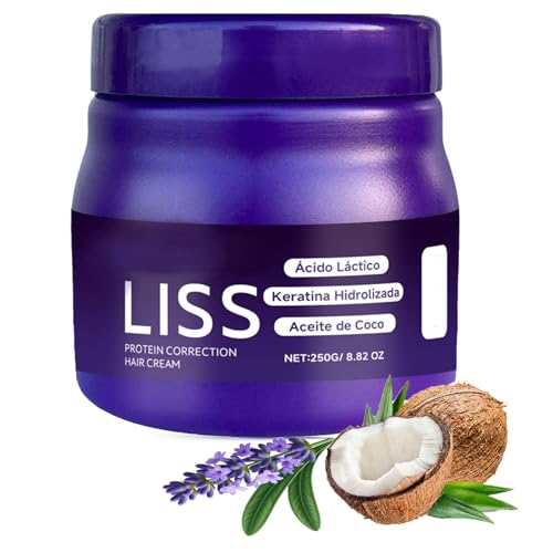 Liss Alisado, Restores Hair Natural Silkiness , Silk & Shine, Liss Keratina,At-Home Treatment for Smooth, Straight Hair -1PC