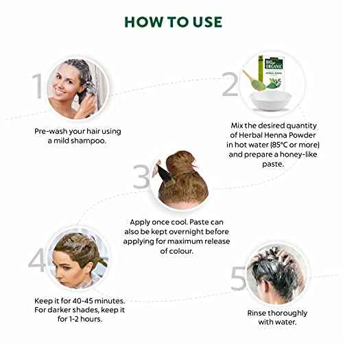 INDUS VALLEY Bio Organic Herbal Henna Powder (100g), 100% Pure Henna Hair Colour, 100% Natural Hair Dye Chemical-Free, Nourishing, Conditions & Strengthens Hair, Adds Shine