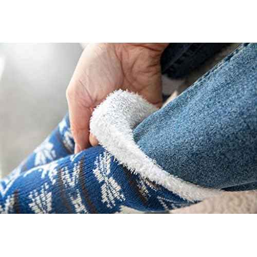 American Mammoth 3 Pairs Cozy Cabin Socks for Women - Aloe Infused Fuzzy Fluffy Comfortable Socks