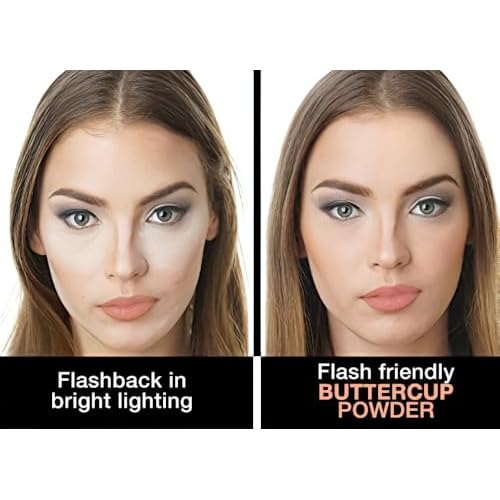 Sacha BUTTERCUP Ros? Setting Powder. No Ashy Flashback. Blurs Fine Lines and Pores. Loose, Translucent Face Powder to Set Makeup Foundation or Concealer. For All Skin Tones, 1.75 oz.