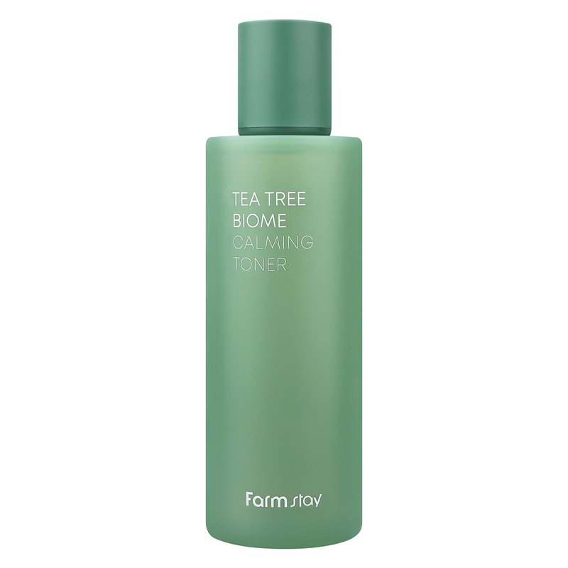FARMSTAY TeaTree Biome Calming Toner,Pure Moisturizing Daily Face Toner for Sensitive Skin with CICA Exfoliating Without Redness, Deep Hydration,Korean Skincare,for Men&Women,Teenagers 6.76 Fl.Oz