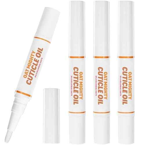 Handmade Heroes Cuticle Strengthening 8% Colloidal Oat Cuticle Oil Pen Rejuvenate Nail Nourish Repair Cuticles Vegan Cruelty Free Cuticle Oil helps grow nails fast manicure pedicure set (4pc Set)