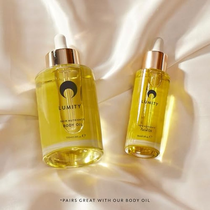 LUMITY Award-Winning Natural Moisturising Anti-Ageing Natural Facial Oil For Fine Lines And Wrinkles - Argan Oil, Jojoba Seed Oil, Green Tea Leaf Extract,
