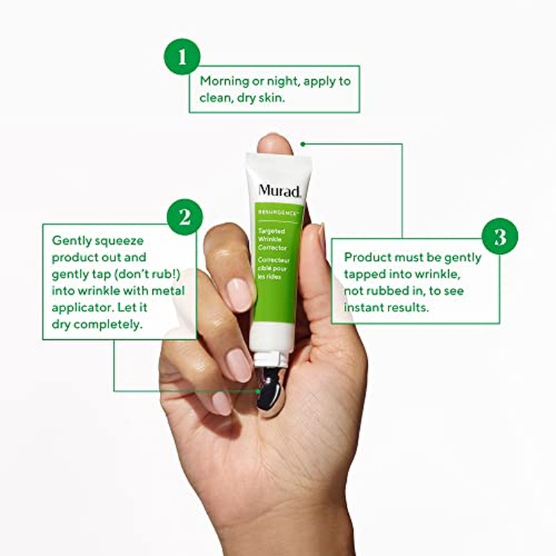 Murad Targeted Wrinkle Corrector ? Hyaluronic Acid and Peptide Anti-Aging Cream for Reducing Wrinkles, Instant Plumping, Smoothing, and Hydrating Fine Lines ? 0.5 Oz