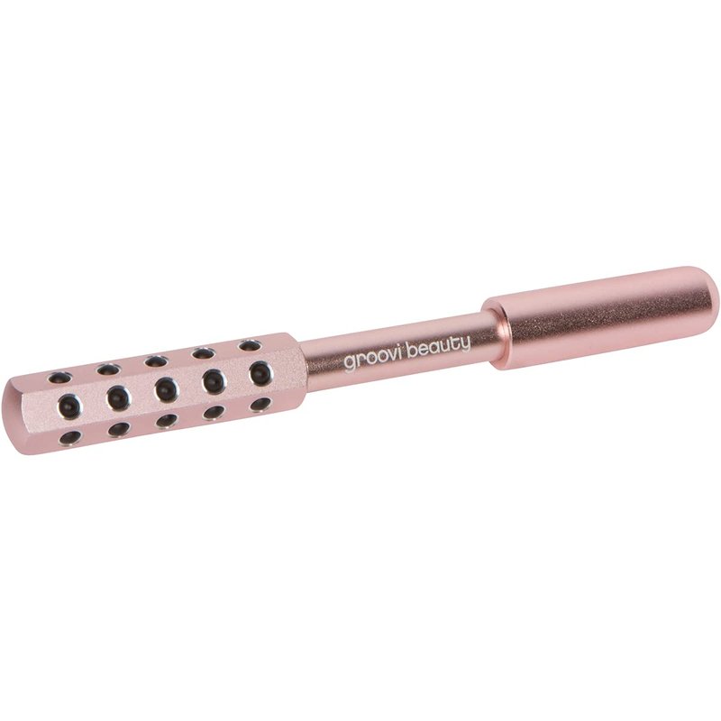 GROOVI BEAUTY Face Roller Massaging Stones Uplift Skin, Promote Lymphatic draining, Reduces fine Lines & Wrinkles, de-Puffs the Skin & Reduces Facial Muscle Tension | No Batteries