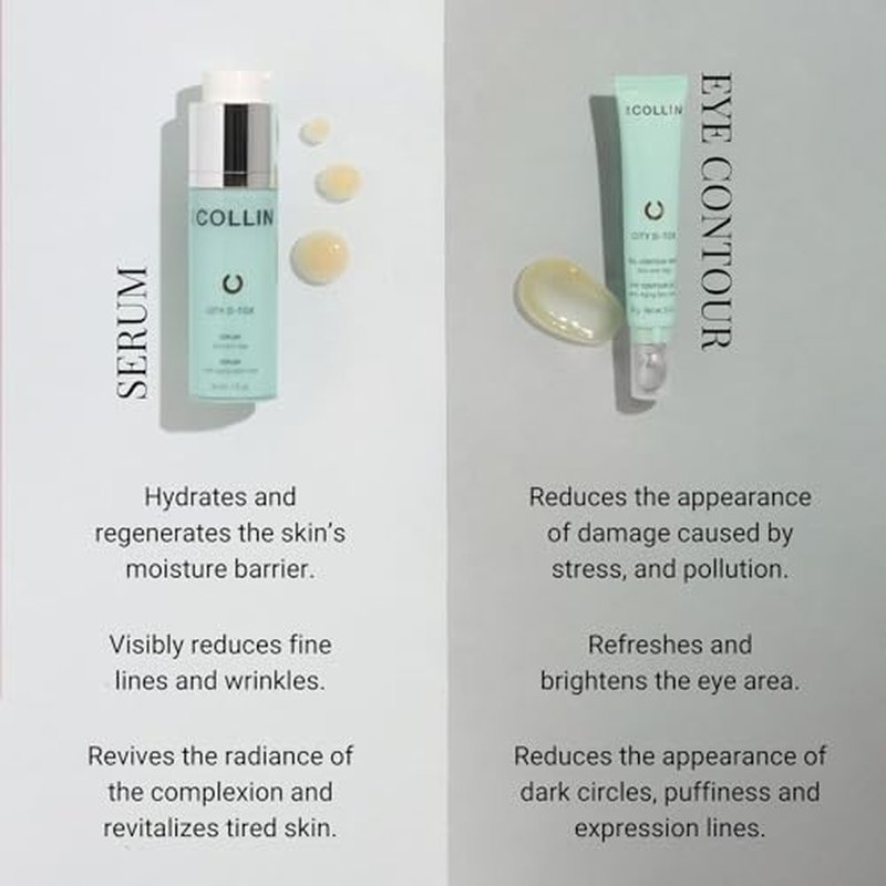 G.M. COLLIN City D-Tox Serum | Urban Face Serum | Hydrates & Visibly Reduces Fine Lines & Revitalizes Dull Skin | Restores Skin Comfort