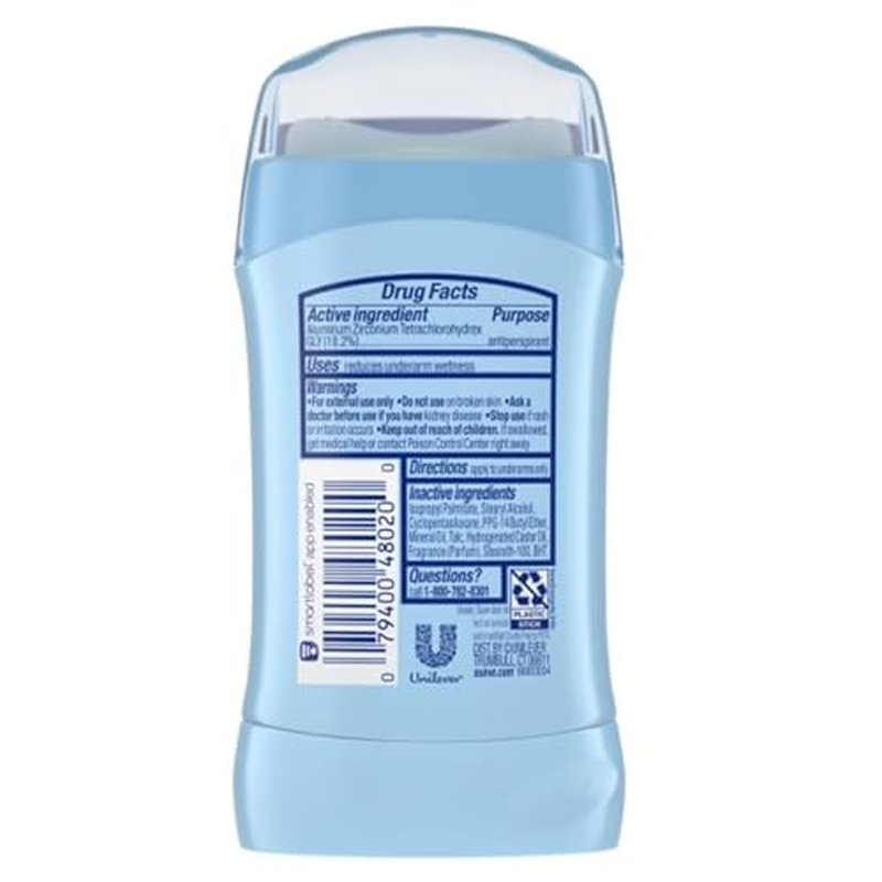 Suave Deodorant Women, Antiperspirant, Cocoa Shea Butter, 48-Hour Odor & Wetness Protection, with Essential Oils, anti-staining, no baking soda 2.6 oz (Pack of 12)