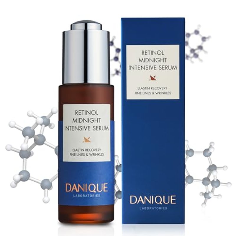 DANIQUE Retinol Midnight Intensive Serum - Stem Cell Advanced Solution for a Youthful Look and Wrinkle Care - 30ml, Korean Skin Care Beauty Serum Booster