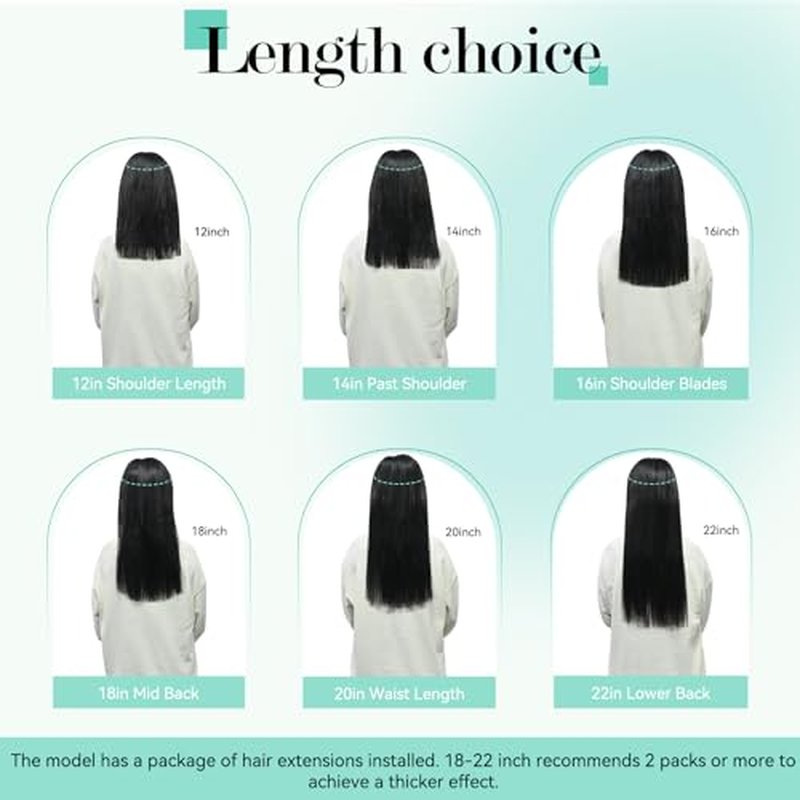 Ukira Dark Brown Hair Extensions for Women Real Human Hair, 18 Inch 120g 7pcs #2 Brown Clip in Real Human Hair Extensions, Soft Natural Straight Remy Human Hair Clip ins