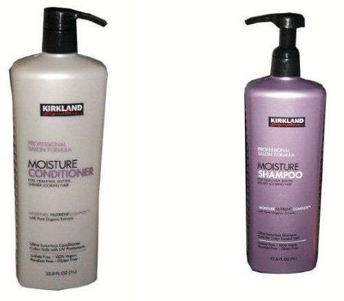 Kirkland Signature Moisture Shampoo & Conditioner Set - 33.8 Oz Each | Professional Salon Formula
