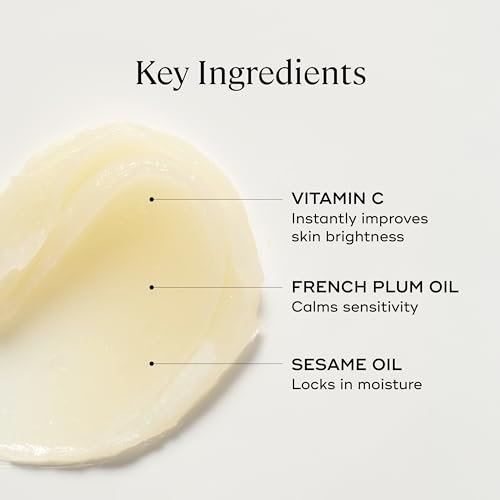 EVER Luminous Nutrient-Rich Cleansing Balm ? Vitamin C & Sesame Oil Waterless Facial Cleanser to Remove Makeup, Dirt & Impurities ? Nourishing Balm for Dry, Normal & Sensitive Skin, 2.8 fl oz