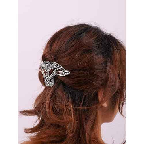 HAQUIL Vintage Celtic Knot Gothic Hair Accessories 1 Count Silver Hair Sticks Hair Ornaments