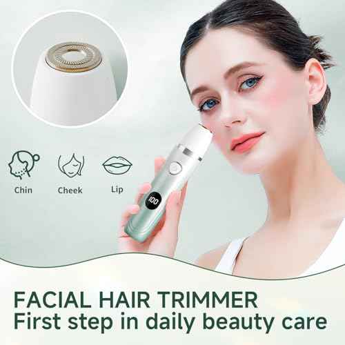 Bikini Trimmer for Women, 3 in 1 Electric Shaver for Womens,Painless Personal Body Hair Groomer,Smooth Hair Trimmer for Legs Body Facial Hair, IPX7 Waterproof