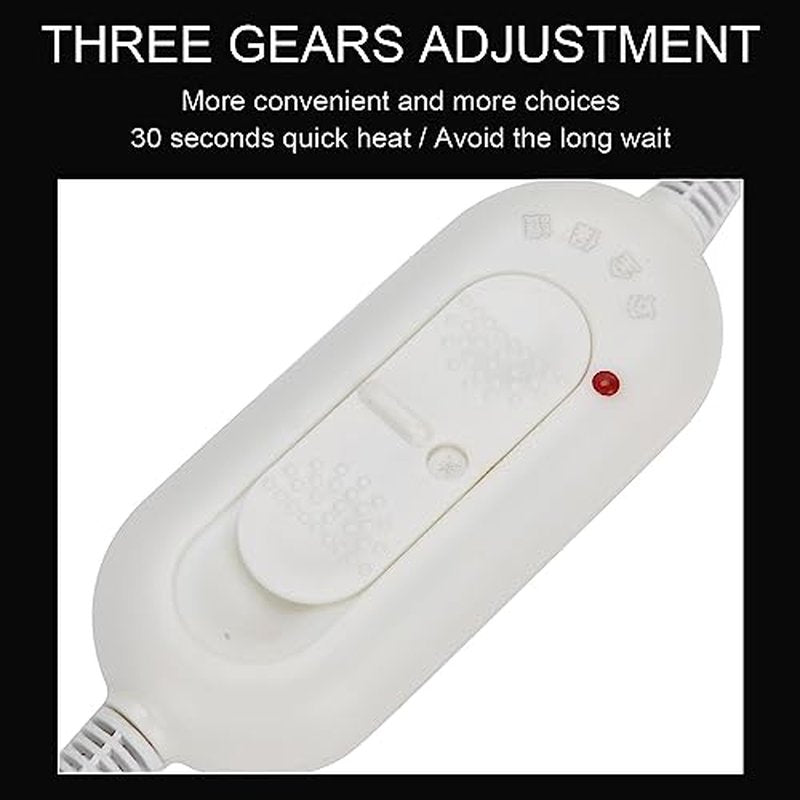 Hair Steamer Thermal Heat Cap, Heating Cap for Deep Conditioning Scalp Treatment Spa Hot Head Care Tool Portable 3 Gears Temperature Control Protection Detachable Electric for Home Salon Use