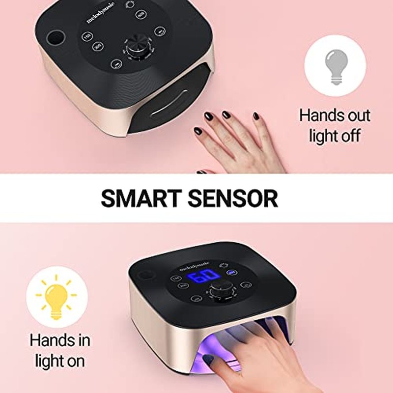 MelodySusie Multifunctional 2-in-1 Desktop Nail Drill with Nail Lamp, XC320C 30000RPM Electric File with Smart Sensor for Manicure Shaping & Gel Removal, Ideal for Advanced Nail Artists & Home Use