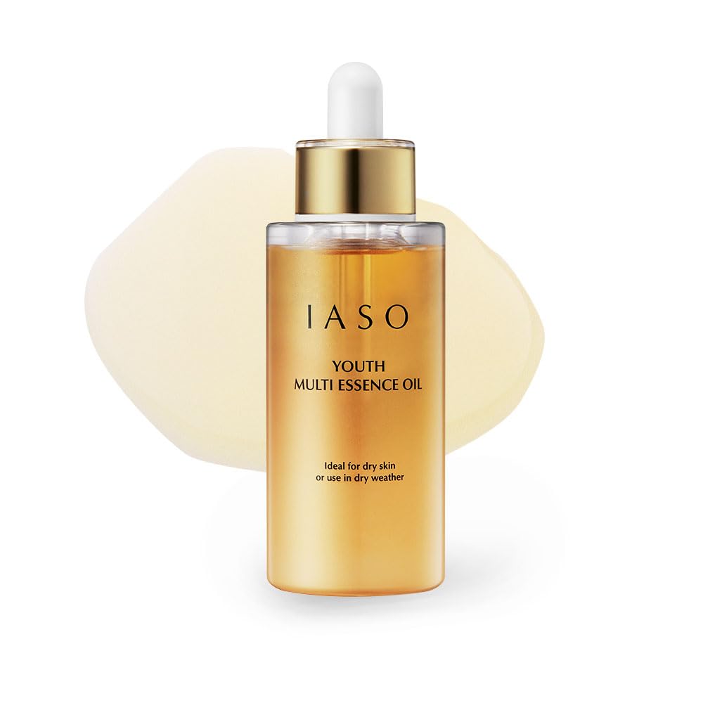 Youth Multi Essence Oil - Korean Face & Body Oil with Retinol, Jojoba, Rosehip & Squalane | Lightweight Hydration & Radiance Boost, 1 oz