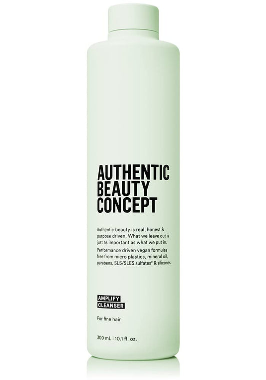 Authentic Beauty Concept Amplify Cleanser | Volumizing Shampoo for Fine Hair | Increases Body & Volume | Vegan & Cruelty-free | Sulfate-free | 10.1 fl. oz.
