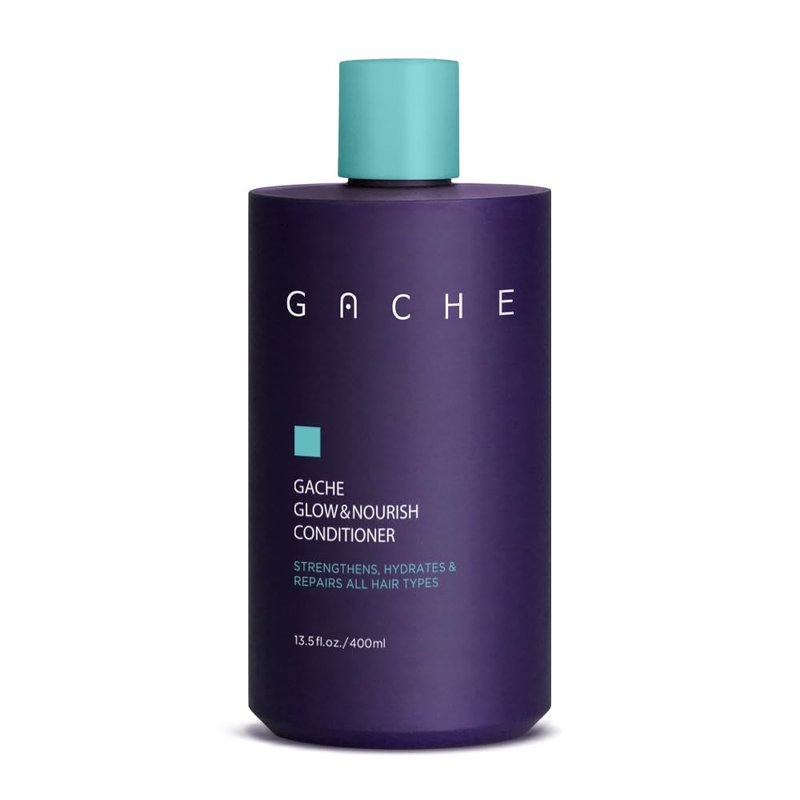 Gache GLOW & NOURISH Conditioner for All Hair Types | Hydrating Hair Conditioner with Camellia Oil | Sulfate Free, Paraben Free | Detangles & Adds Shine | 13.5 fl oz