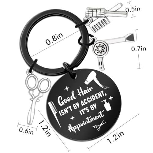 Hair Stylist Hairdresser Gifts for Women Cosmetology Jewelry Comb Scissors Charm Keychain Christmas Birthday Gift for Hairdresser Cosmetologist Hairstylist Retirement Graduation Gift