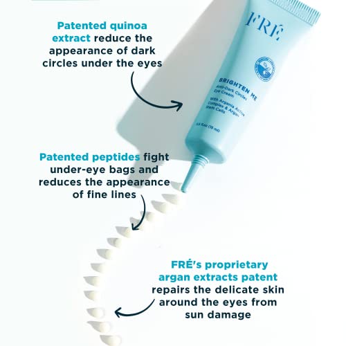 Rejuvenating Eye Cream, Brighten Me by FRE Skincare - Anti-Aging Smoothing Under Eye Cream for Dark Circles, Wrinkles & Puffiness - Vegan & Paraben-Free, All Skin Types