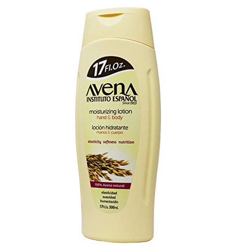 Avena Instituto Espanol Moisturizing Hand and Body Lotion, Helps Moisture Soften and Nourish your skin, 2-pack Of 17 FL Oz, 2 Bottles
