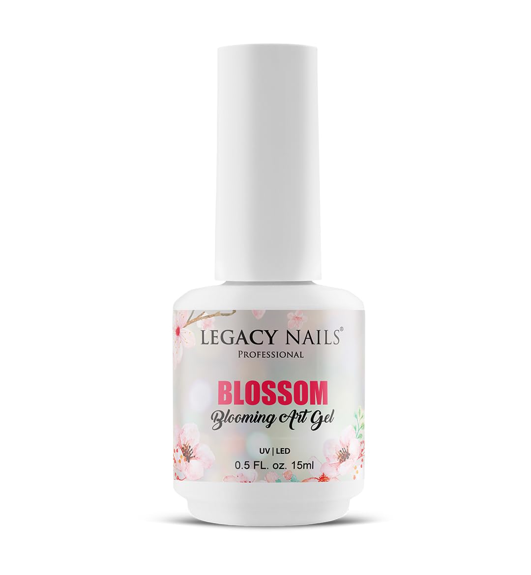 Legacy Nails Professional BLOSSOM ART GEL 0.5oz. - Clear Blooming Gel for Stunning Nail Art Effects, Marble, Tie-Dye & Floral Designs – Easy Application, Long-Lasting, UV/LED Curable