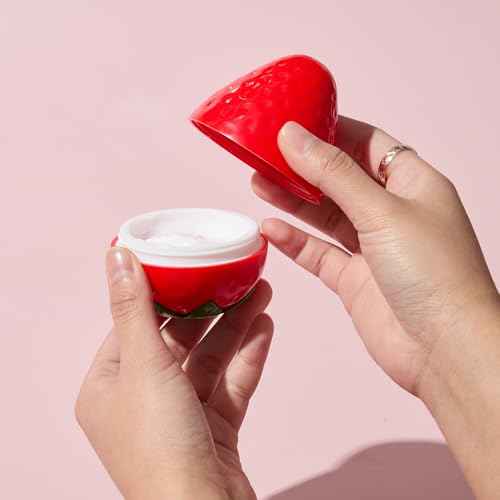 TONYMOLY Very Berry Strawberry Duo Gift Set | Hydrating Hand Cream with Sweet Strawberry Scent & Limited Edition Candle | Holiday Self-Care & Relaxation Gift for Women